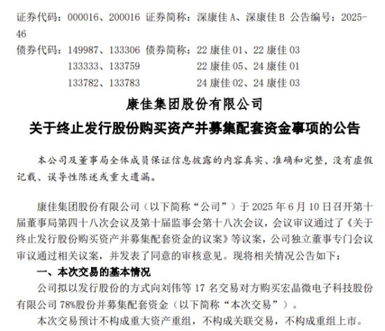 000016，终止收购(😅)！